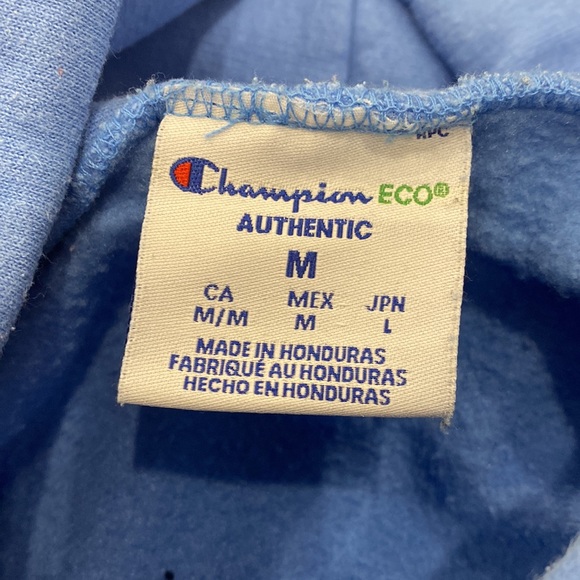 RARE Champion Baby Blue Sweater - Medium - Picture 8 of 9